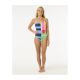 4. Kostium jednoczęściowy RIP CURL Las Dalias Good One Piece turkusowy