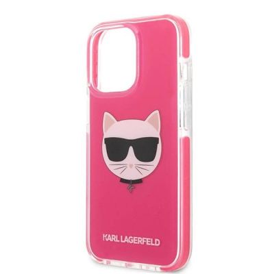 6. Etui Karl Lagerfeld Choupette Head na iPhone 13 Pro Max - fuksjowe