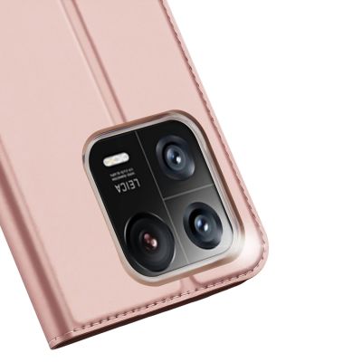 3. Dux Ducis Skin Pro etui Xiaomi 13 Pro pokrowiec z klapką portfel na kartę podstawka różowe
