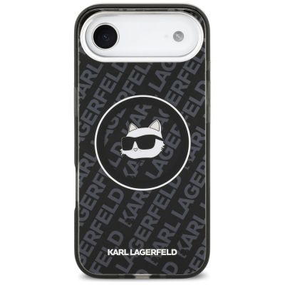 3. Etui Karl Lagerfeld IML Choupette Head Logo MagSafe na iPhone Air - czarne