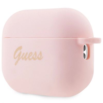 3. Etui Guess Silicone Charm Heart Collection na AirPods Pro 2 - różowe