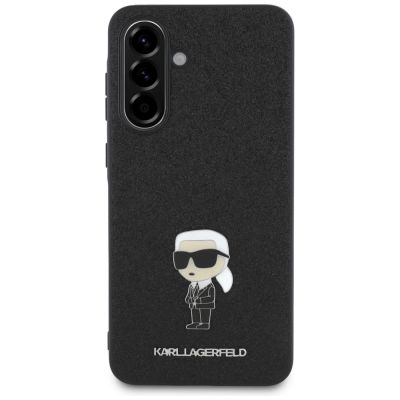 2. Etui Karl Lagerfeld Fixed Glitter Ikonik Logo Metal Pin na Samsung Galaxy A36 - czarne