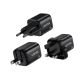 21. UNITEK ŁADOWARKA SIECIOWA 2X GAN USB-C & USB-A 20W CZARNA