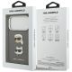 8. Etui Karl Lagerfeld FW Grained Karl & Choupette Heads Pins & Logo na iPhone 17 Pro - szare