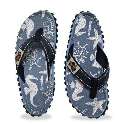 7. Japonki Gumbies Islander Flip-Flops Unisex Seahorse GU-FFISL152