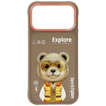 Etui Nimmy Cool&Cute 2.0 Bear na iPhone 17 Pro - beżowe