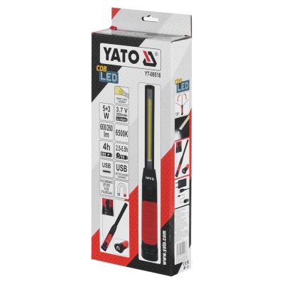 11. Lampa warsztatowa COB LED 5W+3W YATO YT-08518