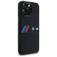 4. Etui BMW Silicone Middle Stripe MagSafe na iPhone 16 Pro Max - czarne