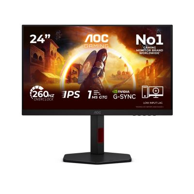 14. AOC G4 24G4ZR/02 monitor komputerowy 60,5 cm (23.8") 1920 x 1080 px Czarny, Czerwony