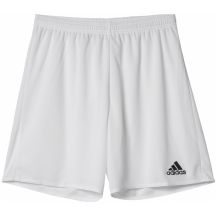 Spodenki piłkarskie marki adidas model Parma 16 Junior AC5254 w kolorze białym