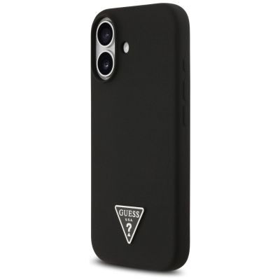 2. Etui Guess Silicone Triangle Logo MagSafe do iPhone 17 - czarne