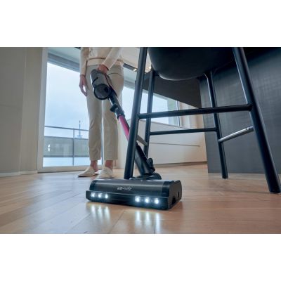 19. Hoover HF610HX 011 Pionowy odkurzacz Bateria Suchy EPA Bez worka 0,7 l 650 W Purpurowy 4 Ah