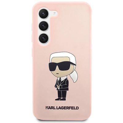 3. Etui Karl Lagerfeld Silicone Ikonik na Samsung Galaxy S23 - różowe