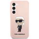 3. Etui Karl Lagerfeld Silicone Ikonik na Samsung Galaxy S23 - różowe