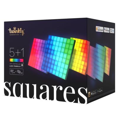 9. Inteligentne bloki Twinkly Squares Combo Pack 6 Blocks (1 master + 5 extension) x 64 pixels RGB