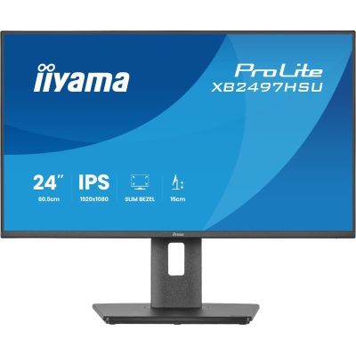 3. iiyama ProLite XB2497HSU-B1 monitor komputerowy 60,5 cm (23.8") 1920 x 1080 px Full HD LED Czarny