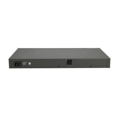 2. FiberHome S4820-28T-X-PE-AC łącza sieciowe Zarządzany L2/L3 Gigabit Ethernet (10/100/1000) Obsługa PoE 1U Czarny, Szary