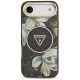 3. Etui Guess IML Glitter Flowers Triangle MagSafe do iPhone Air - czarne