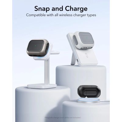 6. Etui ESR Orbit HaloLock MagSafe na AirPods Pro 3 - szaro-czarne