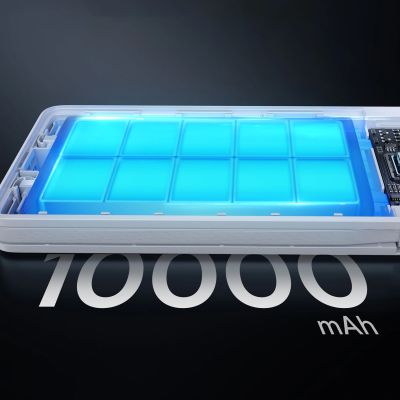 11. Powerbank Baseus Airpow Lite 10000mAh 22,5W z wbudowanymi kablami USB-C i Lightning - biały