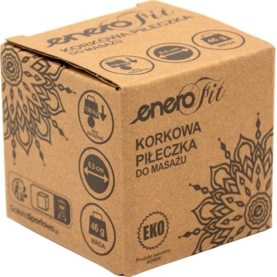 5. PIŁECZKA DO MASAŻU KORKOWA 6.5CM ENERO FIT