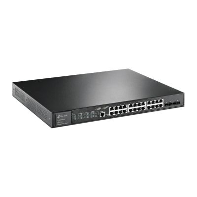 2. TP-Link JetStream TL-SG3428XMP przełącznik sieciowy Zarządzany L2+ Gigabit Ethernet (10/100/1000) Obsługa PoE 1U Czarny