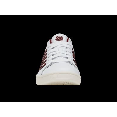 3. Sneakersy K-swiss COURT TIEBREAK II WHITE/TIBETAN RED/SNOW WHITE-M (04413-152-M)