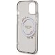 7. Etui Guess IML Flowers Wreath MagSafe na iPhone 15 / 14 / 13 - czarne