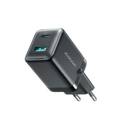 Ładowarka sieciowa Joyroom JR-TG8 GaN 45W USB-C + USB-A - czarna