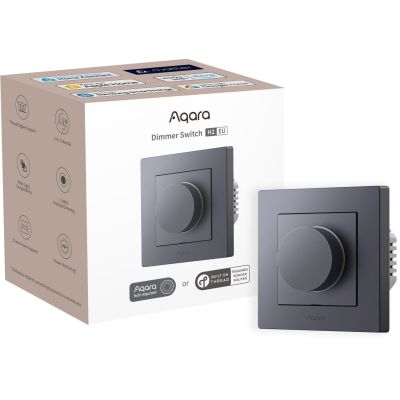 2. Aqara Dimmer Switch H2 EU Szary Ściemniacz światła z pokrętłem KD-R01D-G