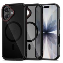 Etui Tech-Protect MagHybrid MagSafe na iPhone 17 - czarno-czerwone