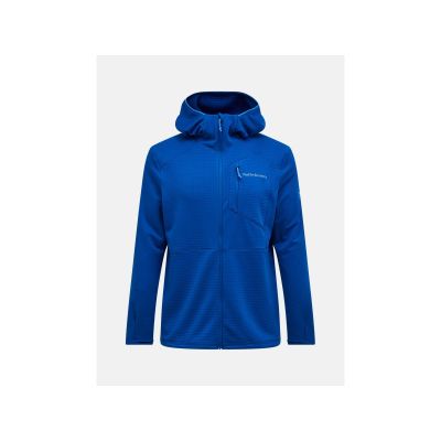 Bluza męska PEAK PERFORMANCE M Trail Polartec Power Grid Zip Hood kolor niebieski