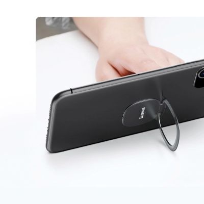 16. Baseus ultracienki samoprzylepny uchwyt ring podstawka do telefonu srebrny (SUYB-0S)