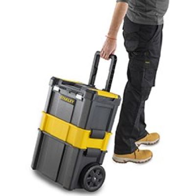 15. Stanley Essential Twarda kaseta na narzędzie Plastik Szary, Żółty