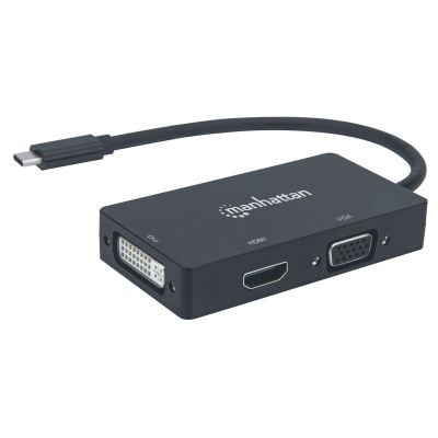 3. MANHATTAN ADAPTER MULTIPORT USB-C 3.1 NA HDMI/DVI/VGA M/F