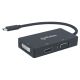 3. MANHATTAN ADAPTER MULTIPORT USB-C 3.1 NA HDMI/DVI/VGA M/F