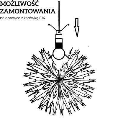 4. PŁATEK ŚNIEGU DEKORACJA WISZĄCA PAPIEROWA ŚR 50CM MICA - BIAŁY