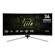 MSI MAG 345CQRF E20 monitor komputerowy 86,4 cm (34") 3440 x 1440 px UltraWide Dual Quad HD Czarny