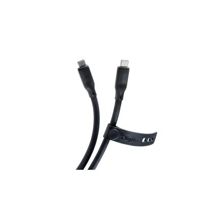 6. Digitus Kabel silikonowy USB, USB4 wersja 2.0, USB 80 Gb/s, 0,5 m, czarny