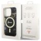 8. Etui Guess Golden Marble MagSafe na iPhone 14 Pro Max - czarne