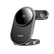 Ładowarka indukcyjna Joyroom JR-W17 Qi 3w1 bezprzewodowa - czarna
