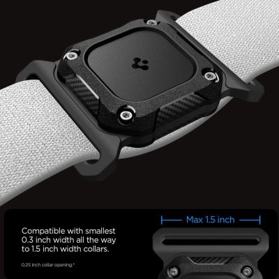 2. Etui Spigen Tough Armor Pet Collar na AirTag 1 / 2 - czarne