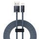 Baseus kabel do iPhone USB - Lightning 2m, 2,4A szary (CALD000516)