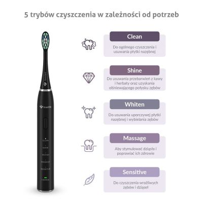 2. Szczoteczka soniczna TrueLife SonicBrush Clean30 Black