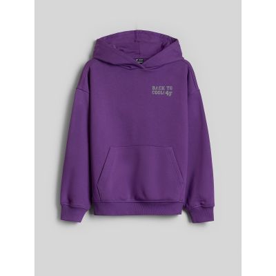 7. Bluza dresowa loose z kapturem chłopięca 4F 4FJRAW26TSWSM3194-51S