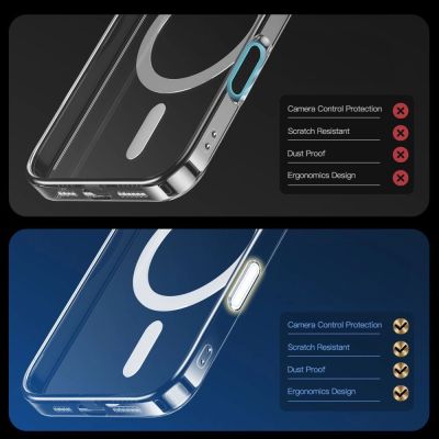 6. Etui Tech-Protect Flexair Hybrid CC Magsafe na iPhone 16 - przezroczyste