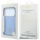 8. Etui Guess Saffiano Small 4G & Classic Logo MagSafe na iPhone 18 Pro / 17 Pro - jasnoniebieskie