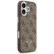 4. Etui Guess 4G Triangle Logo MagSafe na iPhone 17 - brązowe