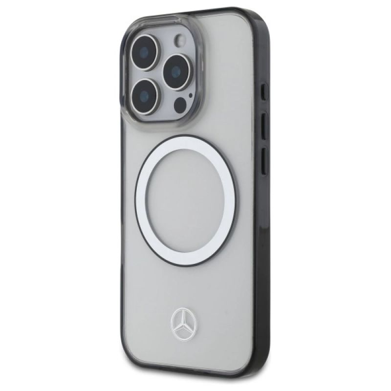 2. Etui Mercedes Printed logo MagSafe na iPhone 16 Pro Max - przezroczyste