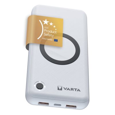 7. Varta 57909 101 111 bank mocy Litowo-polimerowy (LiPo) 20000 mAh Bezprzewodowe ładowanie Biały